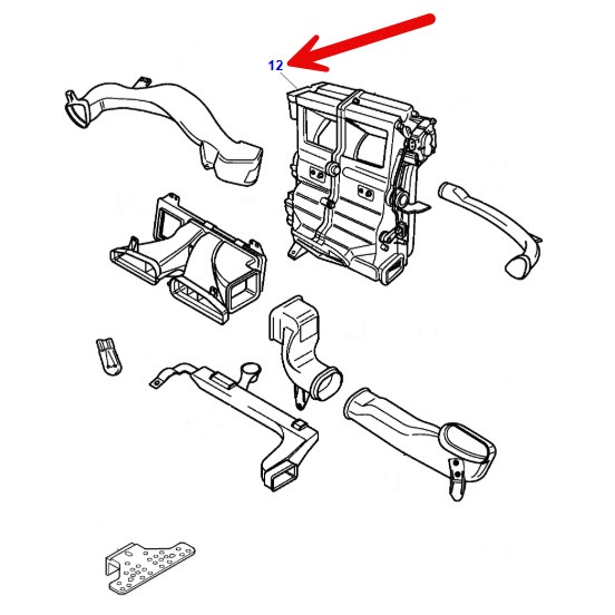 Jagbits Jaguar Parts: Air Duct Flap Motor, Left Upper XR857885